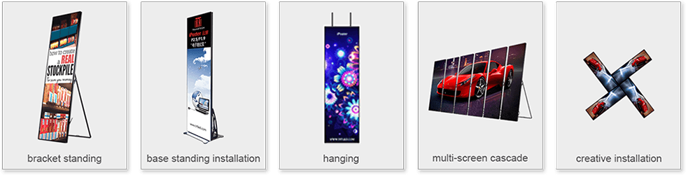 TLI LED TPoster Multi installation poster LED display