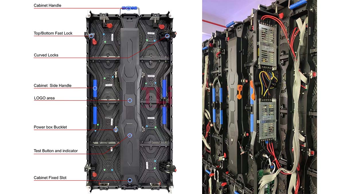 TLI LED TRE1000 Rental LED Display cabinet details