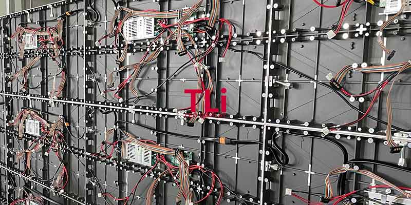 TLiLED P2.976mm indoor LED 1000x500mm cabinet front service