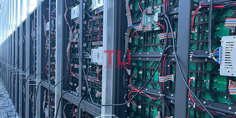 TLI 960x960mm outdoor LED Display simple cabinet
