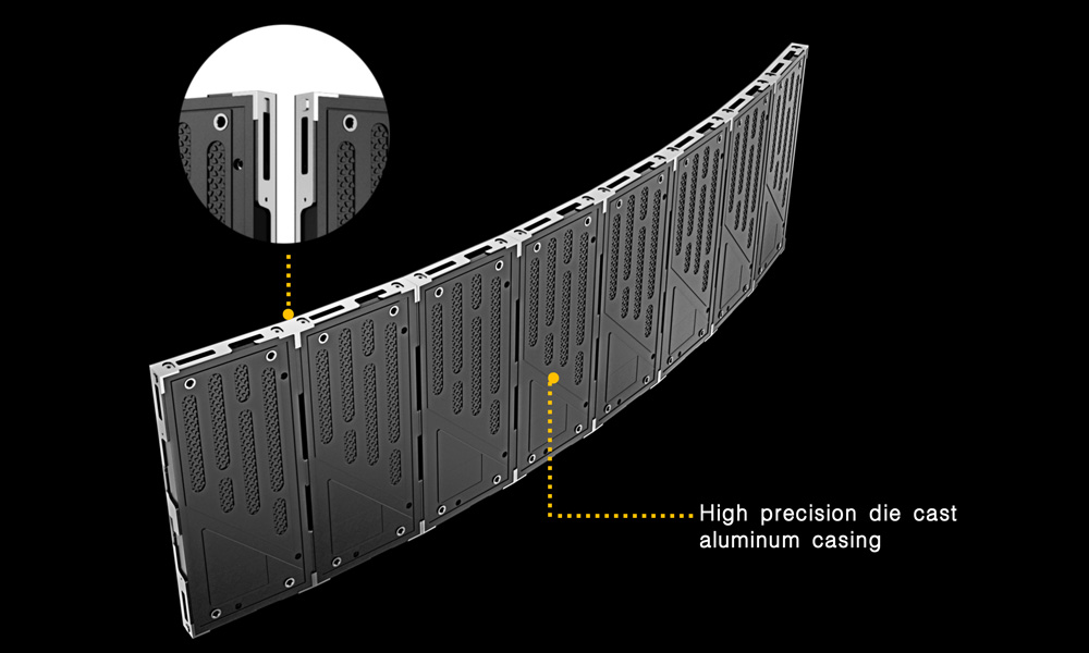 TFP600 Curve fine pitch LED Cabinet-Seamless splicing