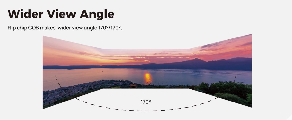 COB LED Display wide viewing angle