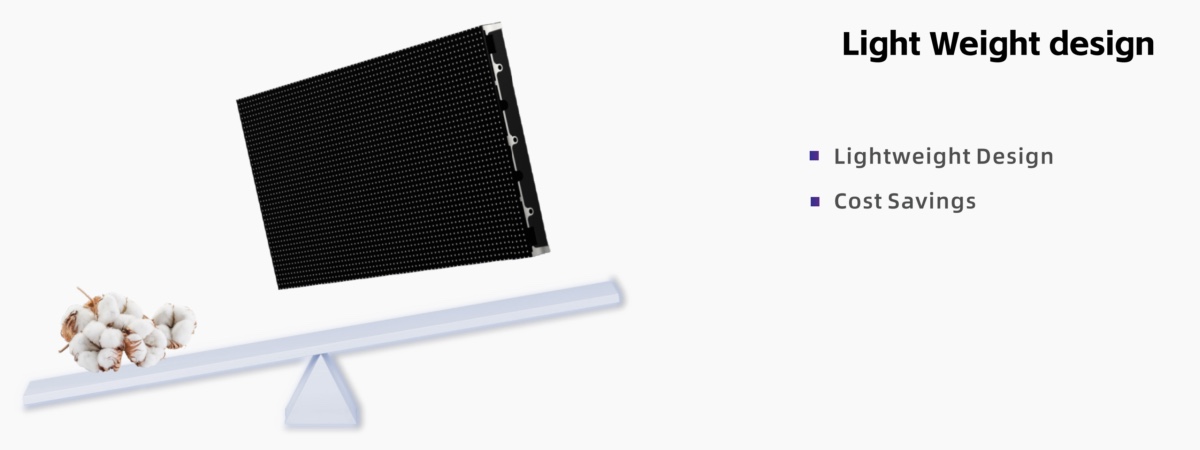 COB cabinet light weight design