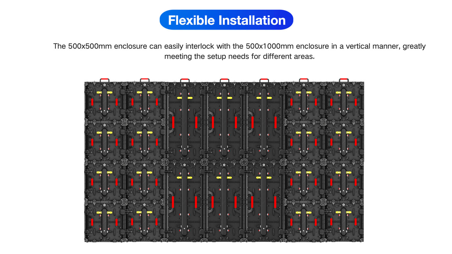TRI500Pro indoor Rental LED Screen-Flexible installation