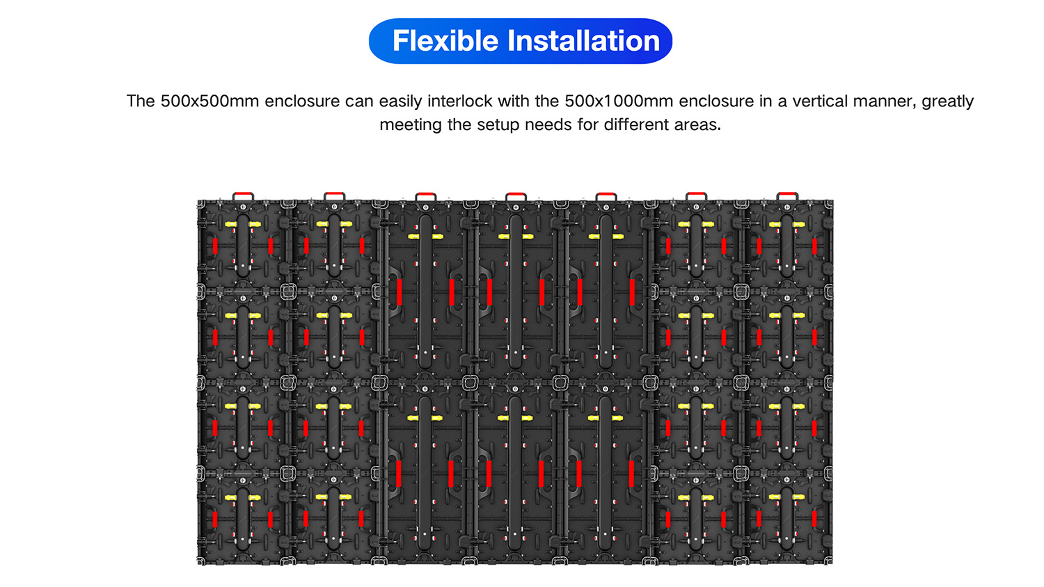 TRO500Pro Series High-end Outdoor Rental LED-flexible installation