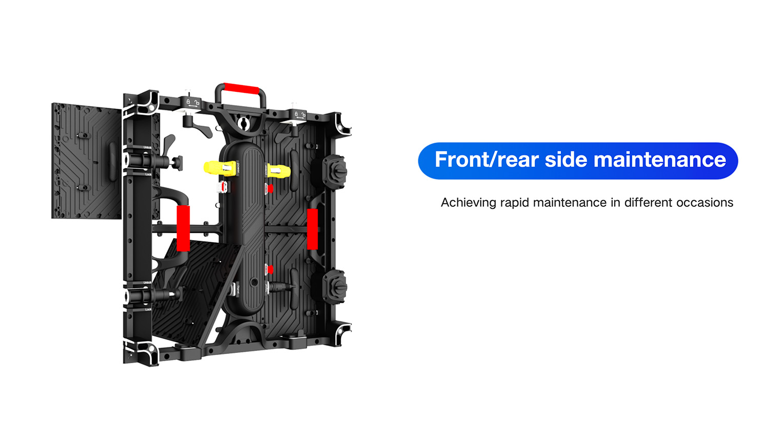 TRO500Pro Series High-end Outdoor Rental LED-front and rear maintenance