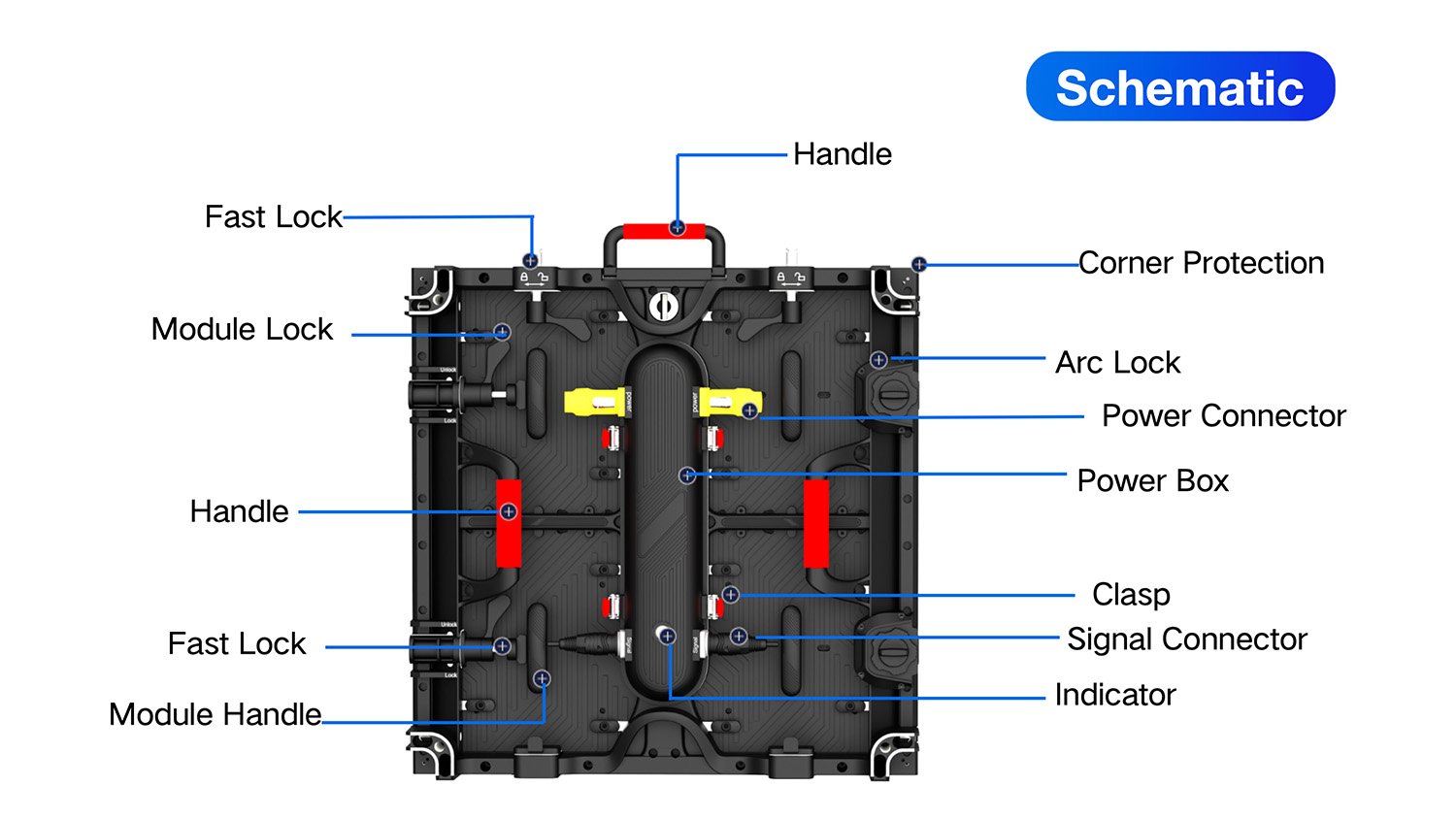 TRO500Pro Series High-end Outdoor Rental LED-schematic
