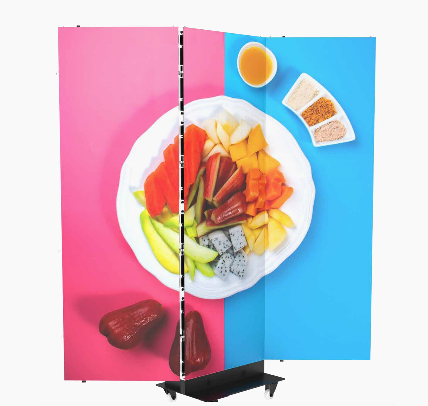Foldable poster LED display screen