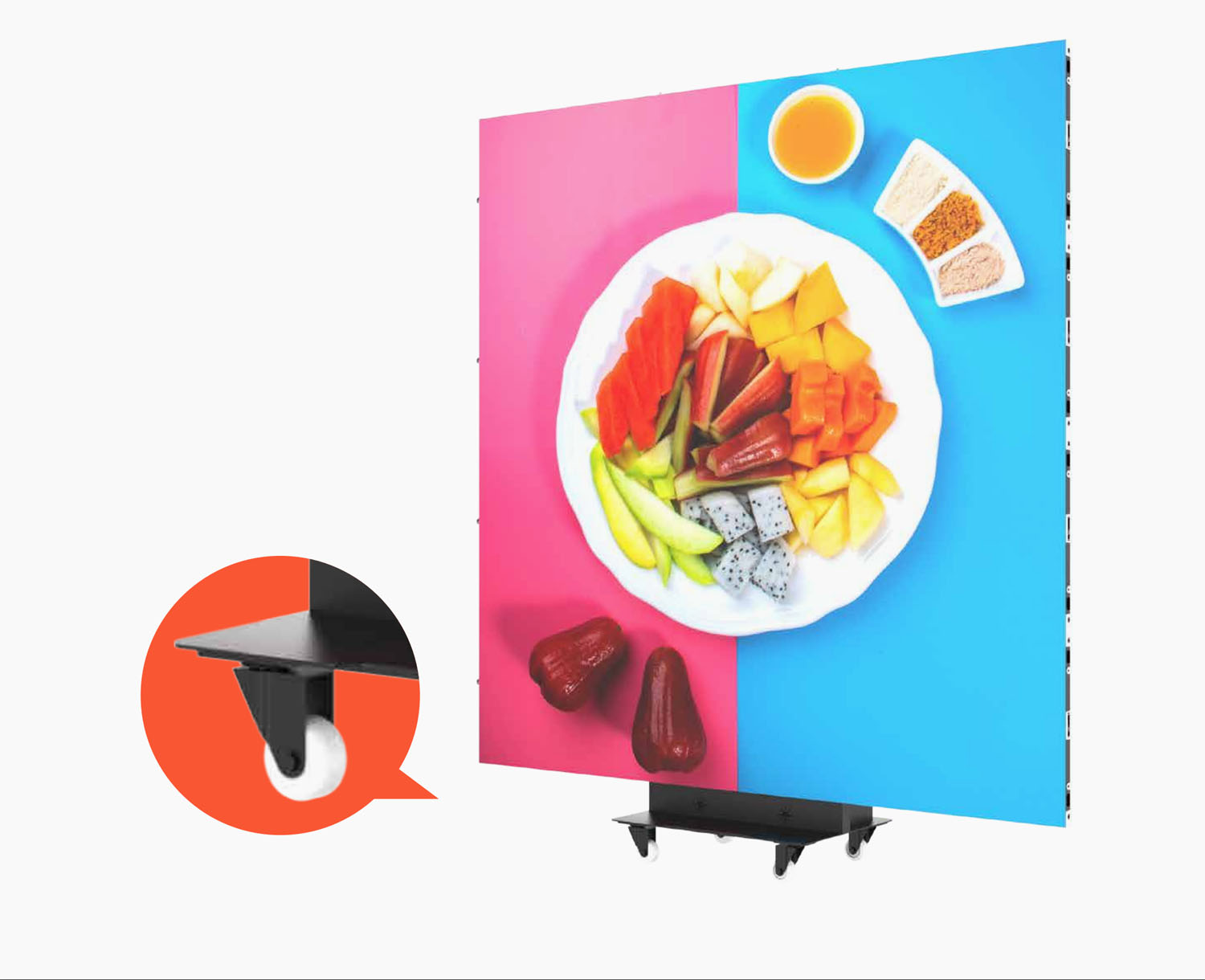 Poster LED Screen-Universal Wheel Design